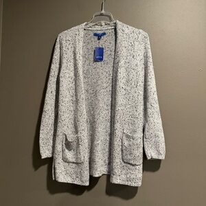 Apt 9 Marled Open Front Sweater Cardigan Size Medium
